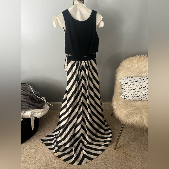 Adam Dresses & Skirts - Adam Black and White Diagonal Stripe Maxi Skirt
